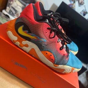 Nike PG 6 x Hot Wheels NRG Blue Orange Red Men's Size 10.5